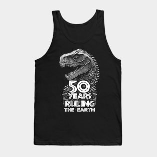 50th Anniversary - Dinosaur Lovers Birthday Tank Top